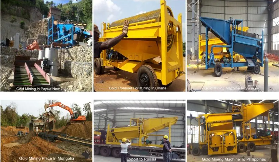 Africa Alluvial Gold Diamond Gems Washing Mining Machine Gold Tin Processing Wash Plant