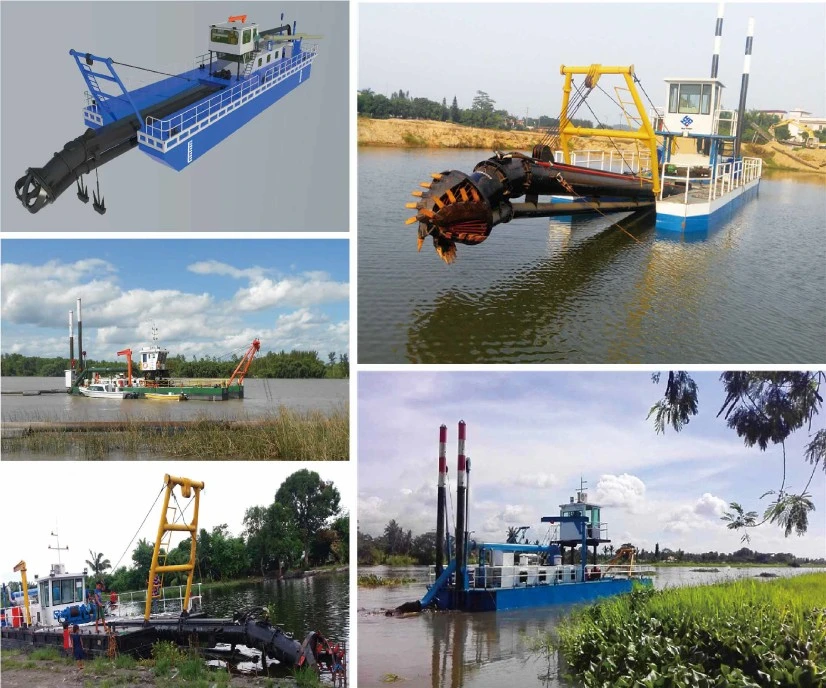 Keda River Dredging Machine Gold Mining Mud Dredge Sand Suction Dredge equipment Cutter suction Dredger