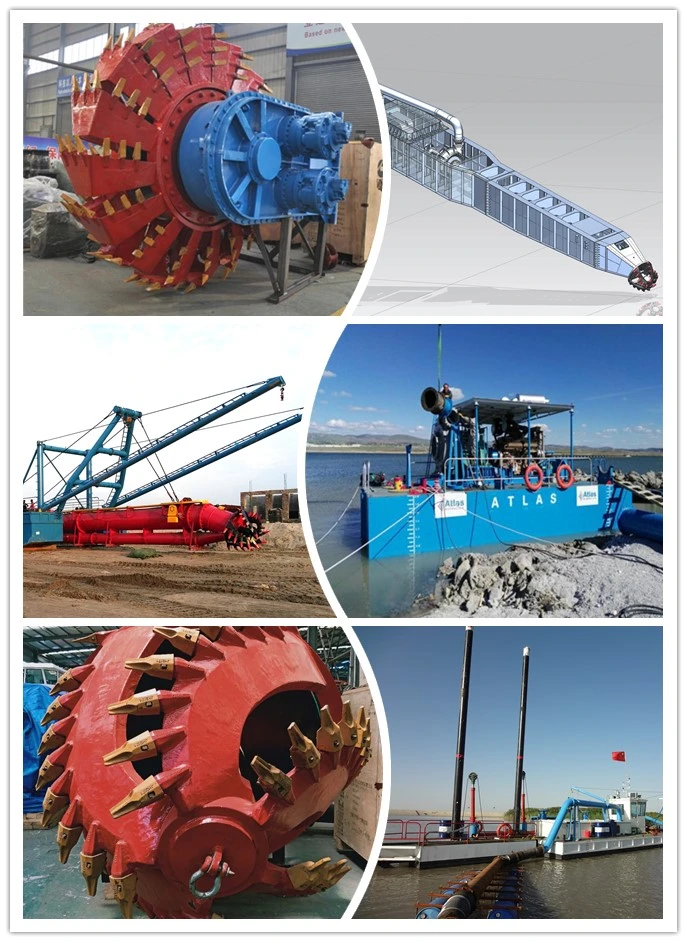 Good Quality 16 Inch with Commins Engine Sand Mud Reliable Hydraulic Cutter Suction Dredger Diesel Dredger in The River or Lake Gold Mining Dredging Machine