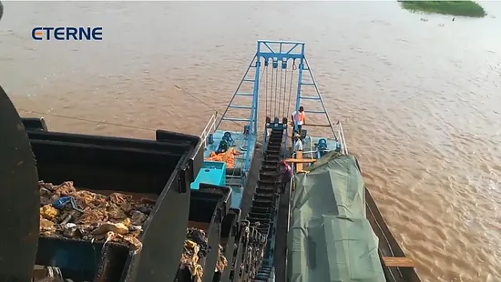 28m profondeur 400m3 sable drague à godets à chaîne en or pour machine de dragage de sable/équipement de dragage à diamants à chaîne à godets