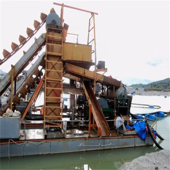 Drague d'or à chaîne de godet personnalisée avec machines Jigger