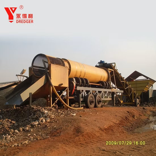 Usine de lavage d'or à terre sèche de 100 m3 / heure à vendre au Nigeria